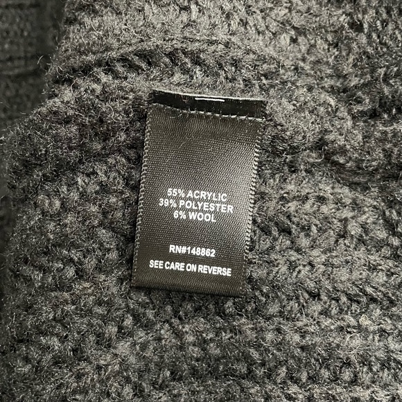 ⭐️ NWT Torrid Black Chunky Knit Wool Duster Cardigan Sweater - Picture 6 of 8